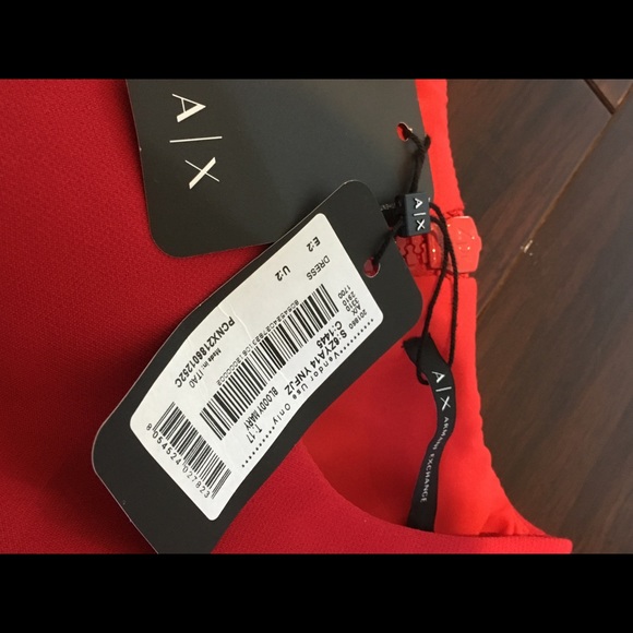 Red Armani Exchange Short Dress - Picture 8 of 8